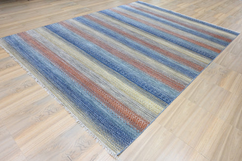 10 X 14 Feet Multi Color Indian Hand Knotted Contemporary Area Rug #FloorRug #LivingAreaRug #OrientalRug